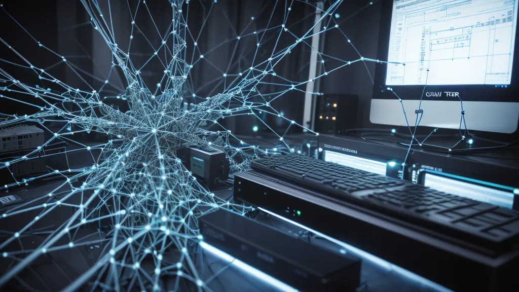 Écran d'ordinateur affichant une simulation de réseau sur le logiciel Cisco Packet Tracer