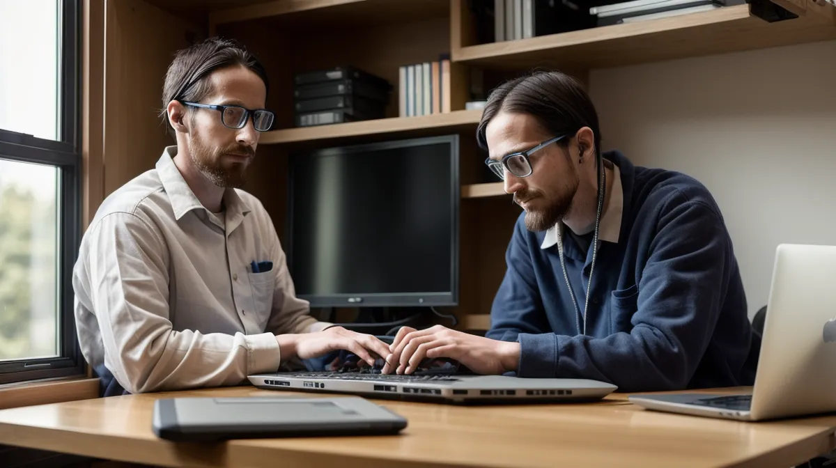 Technicien réseau créant un tableau de bord de supervision avec une formation JavaScript