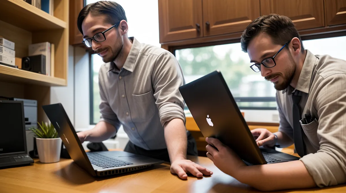 Formation Cisco en ligne pour gérer le wifi en entreprise, vue d'un poste de technicien réseau