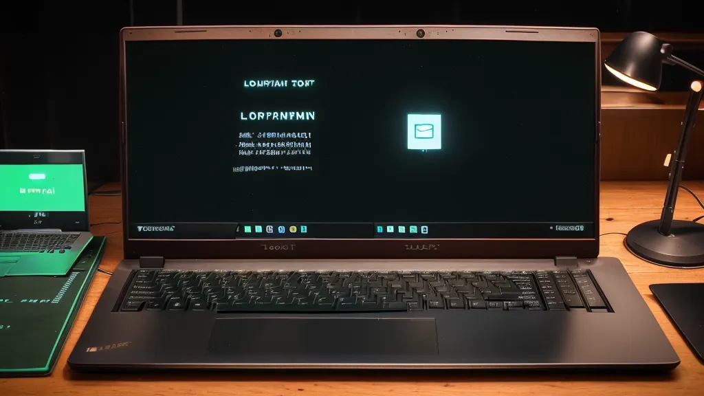 Écran d'ordinateur montrant une interface de commande réseau et un schéma de topologie