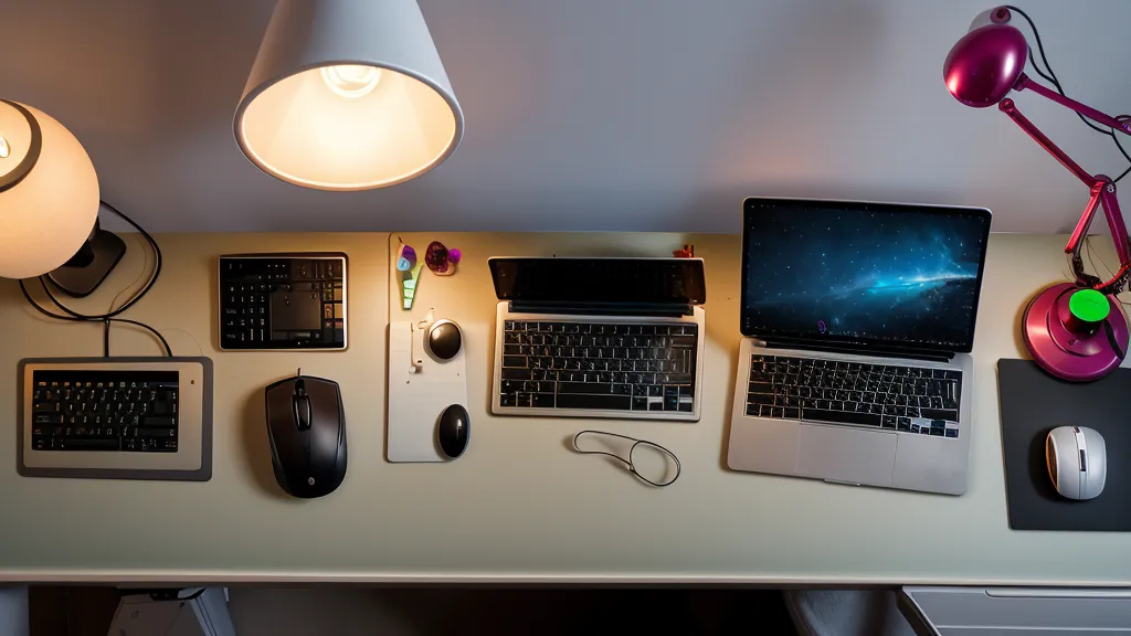 Bureau de technicien avec ressources d'apprentissage sur la programmation asynchrone